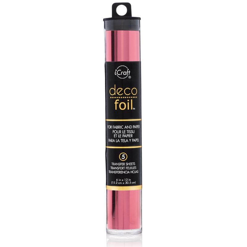 HeatnBond Deco Foil Transfer Foils feuille Pink Melon 5 feuilles