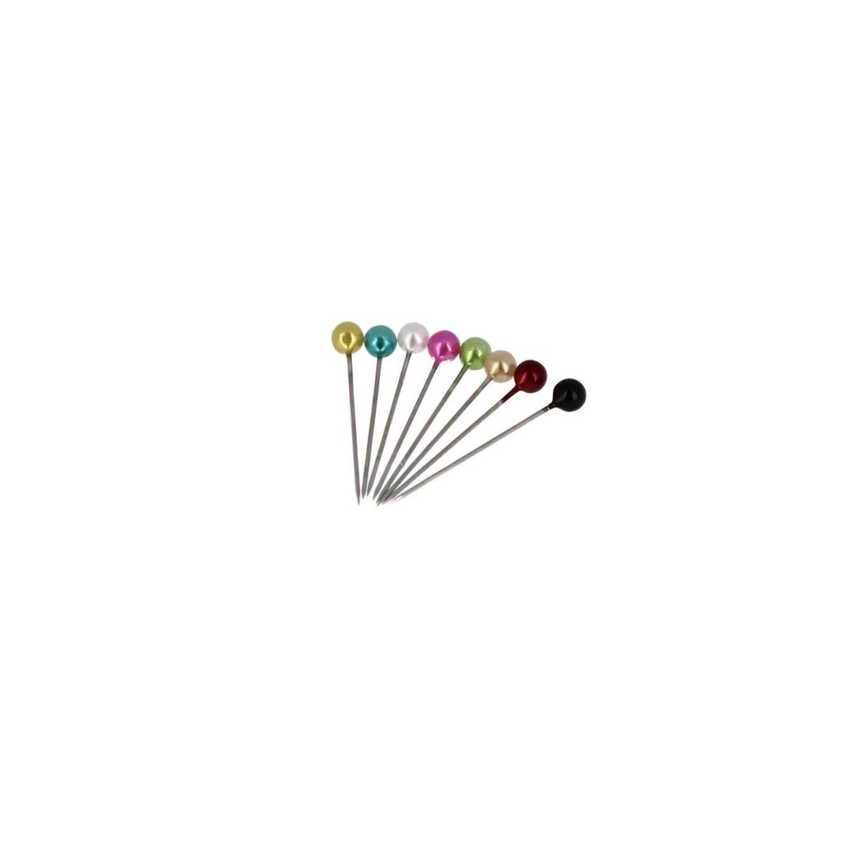 Bohin épingles tête plastique nacrée 30mm acier x40 tissu