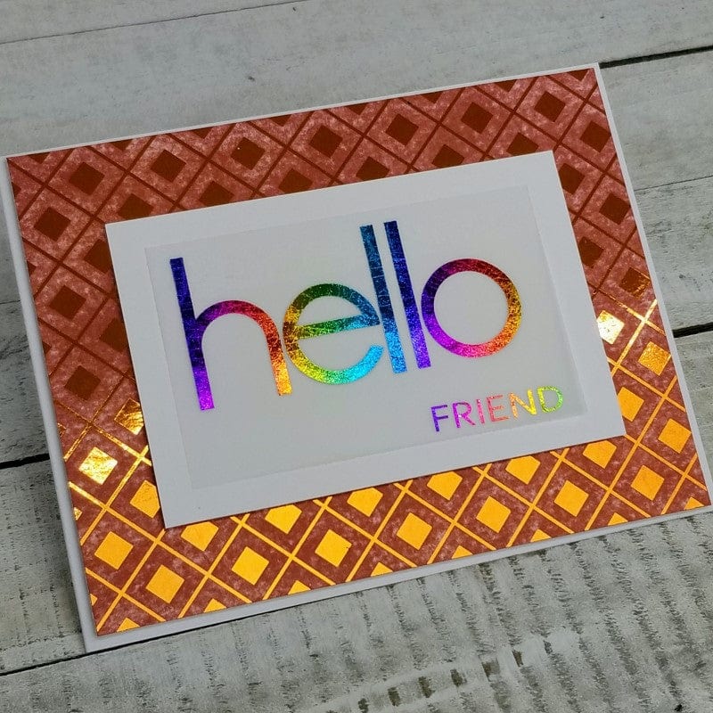 Deco Foil Toner Card Fronts Off The Grid cartes A2 8 feuilles