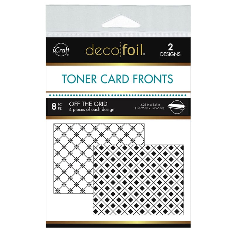 Deco Foil Toner Card Fronts Off The Grid cartes A2 8 feuilles