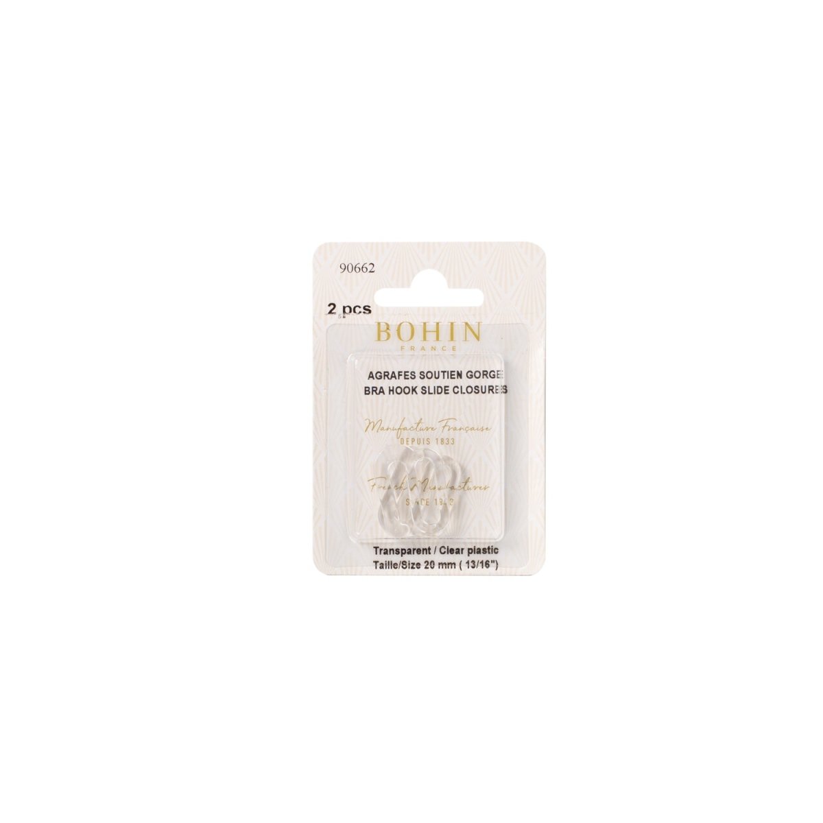 Bohin Accessoires de lingerie crochet soutien gorge 20 mm