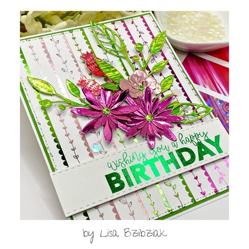 Deco Foil Shades of Green feuille foil vert 20 feuilles