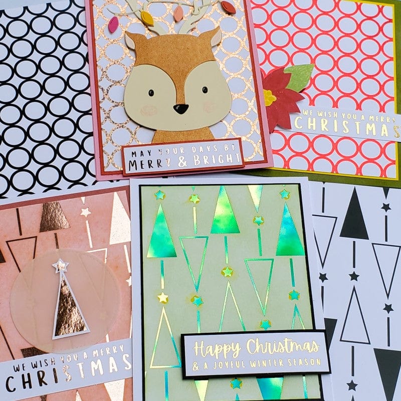 HeatnBond Deco Foil Merry Moments cartes toner x8 A2